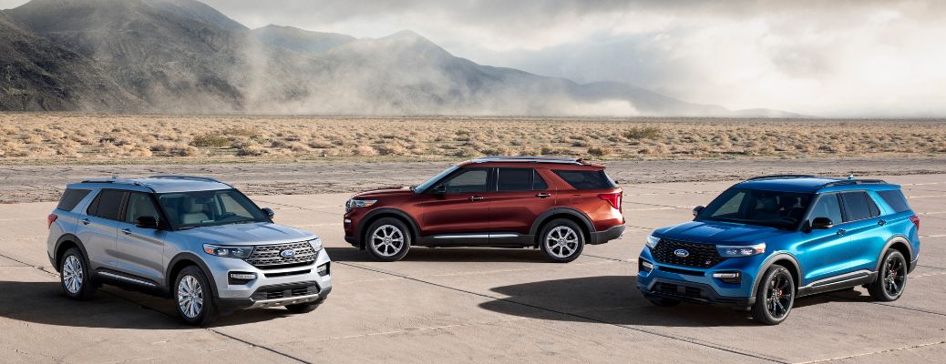 Three 2019 Ford Explorer