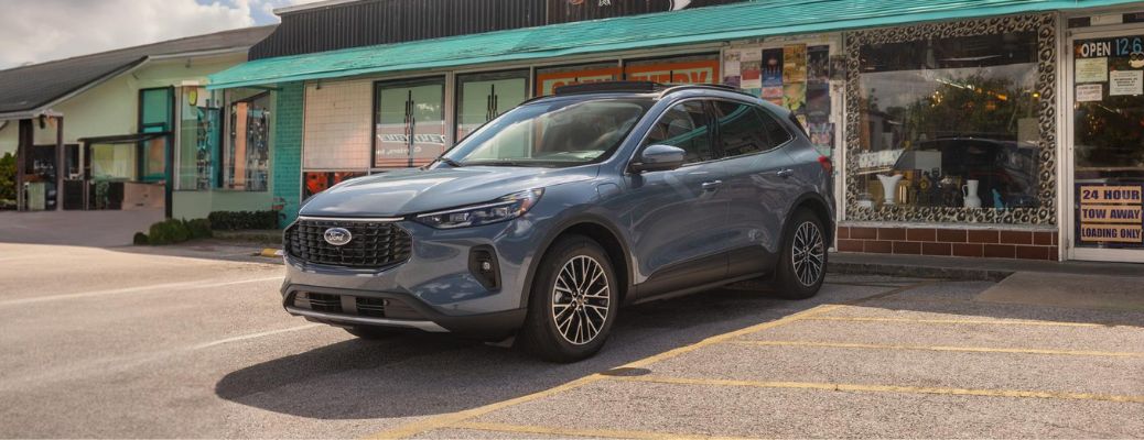 Ford Escape parked outside a store