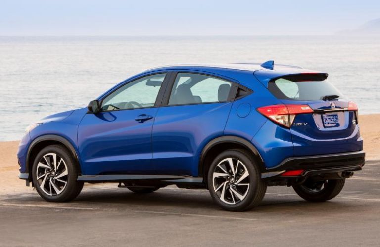 Rear view of the 2019 Honda HR-V Sport