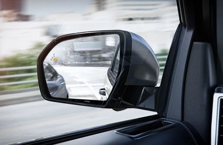 Outside mirror in a Ford