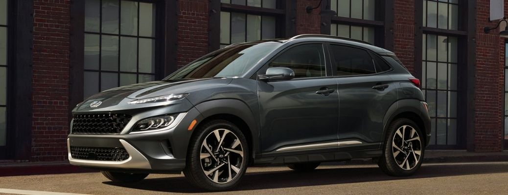 2022 Hyundai Kona front and side view