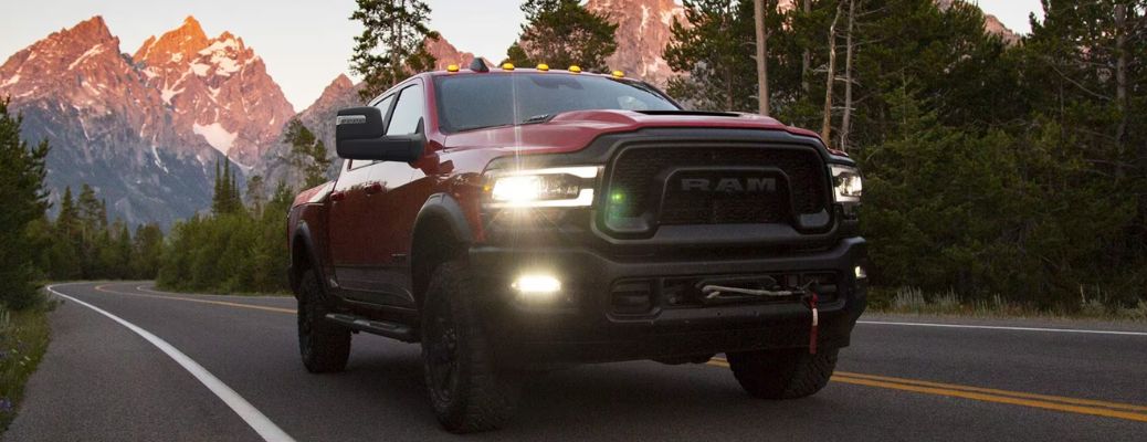 2024 Ram 2500 side and front view