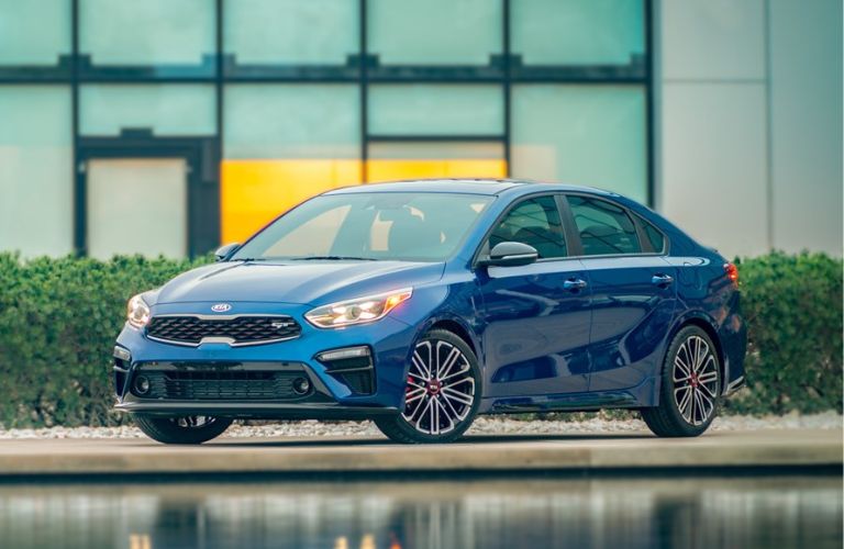 2021 Kia Forte parked outside a building