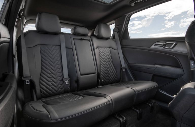 rear seat of the 2026 Kia Sportage Hybrid