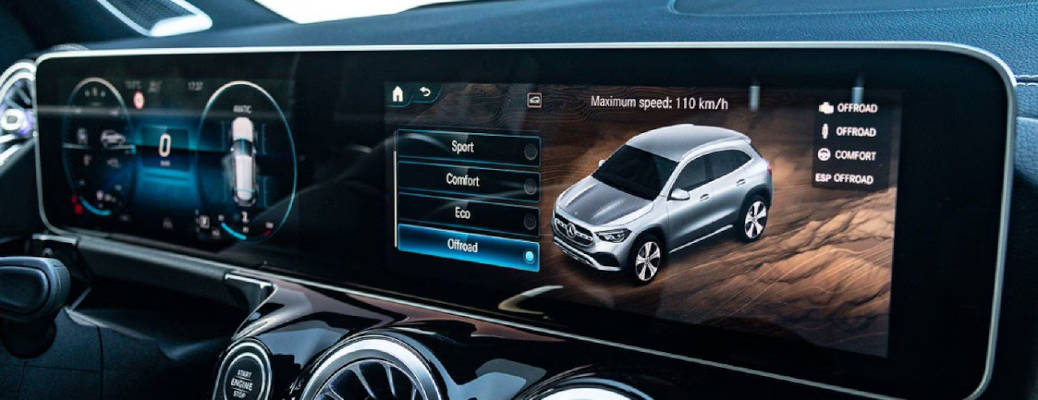 Mercedes Dynamic Drive select modes in the Mercedes E Class.