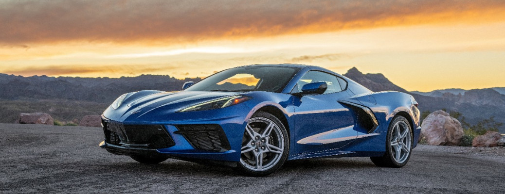 A 2020 Chevy Corvette front exterior view.