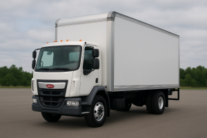 white peterbilt 220 truck