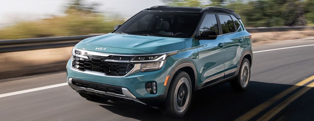 2026 Kia Seltos front and side view