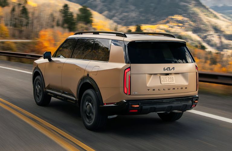 2027 Kia Telluride side and back view