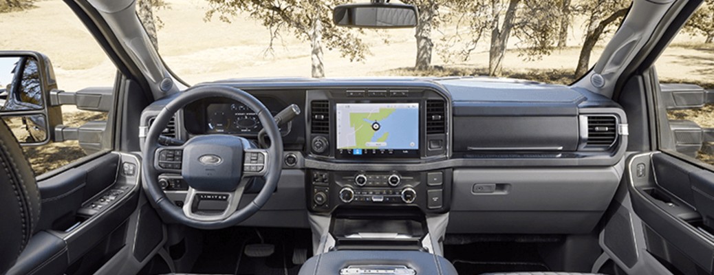2024 Ford Super Duty steering wheel and dashboard