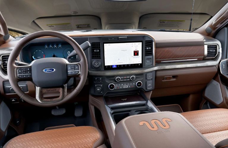 Ford Super Duty King Ranch seats and steering wheel