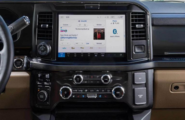 F-250 King Ranch model touchscreen display