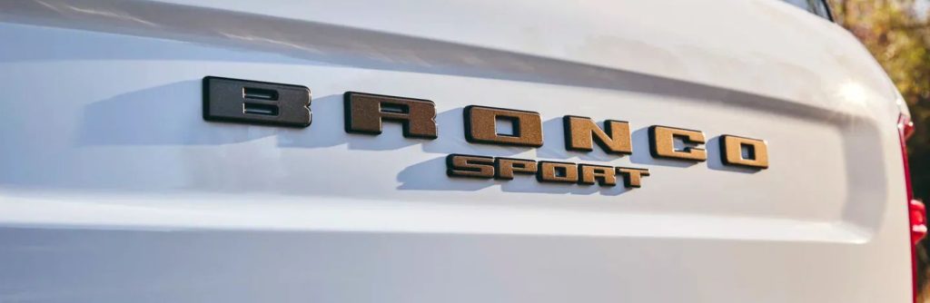 2026 Ford Bronco Sport Bronze Package lettering on the rear