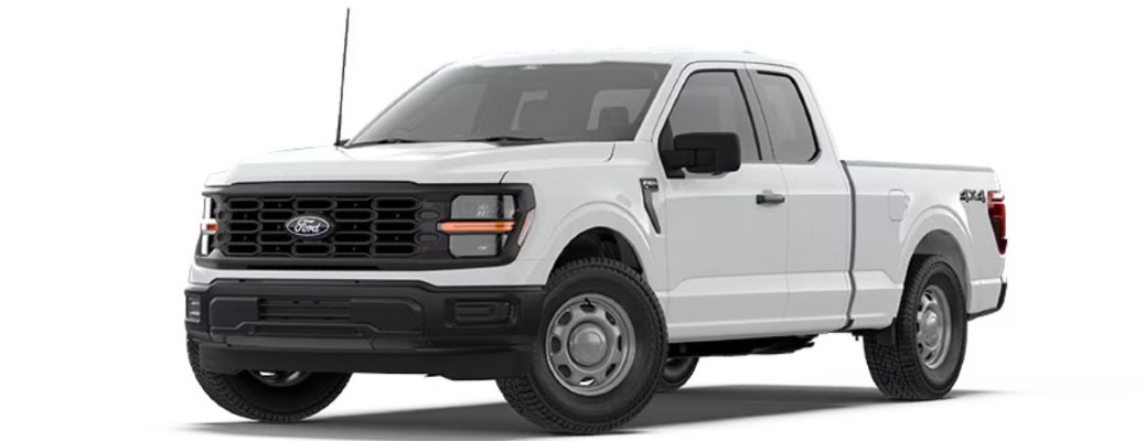 2026 Ford F-150 model side and front view on white