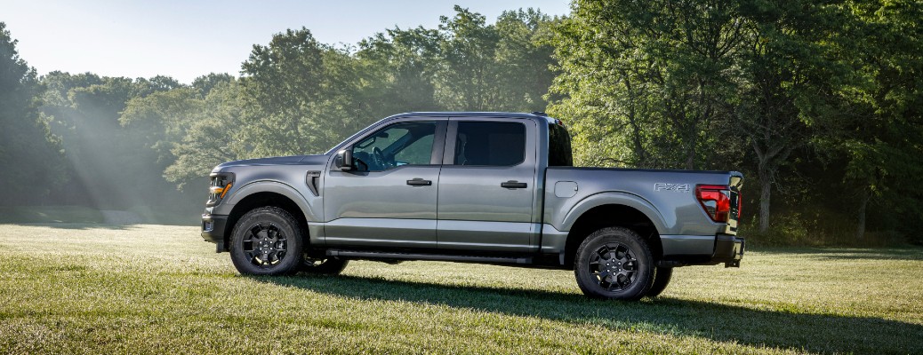 2024 Ford F-150 STX side view in grass
