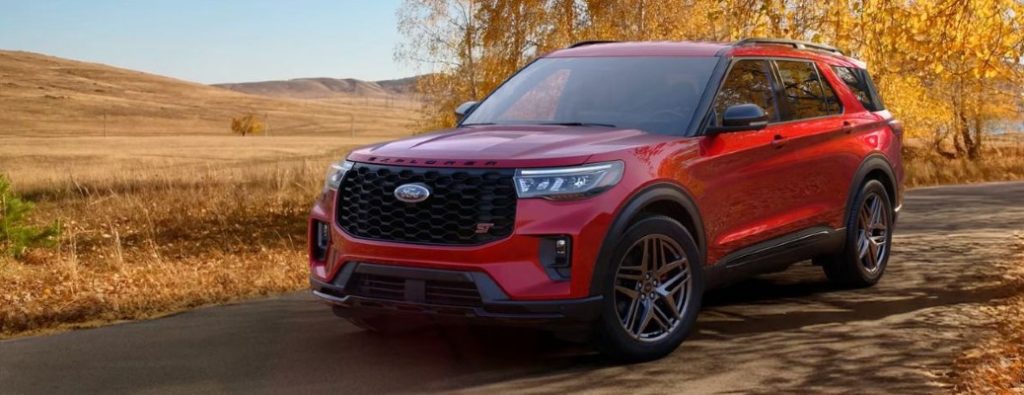 2026 Ford Explorer front and side view