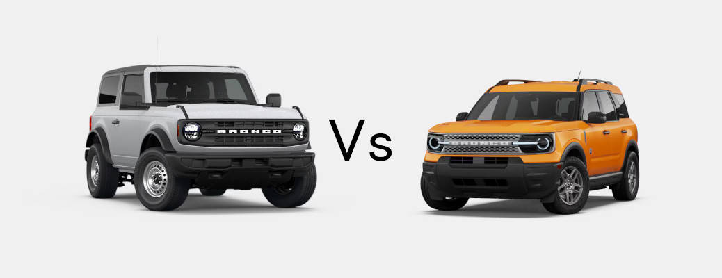 2026 Ford Bronco vs Ford Bronco Sport