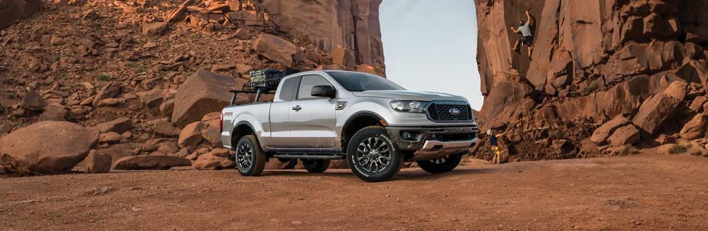 2021 Ford Ranger front and side view