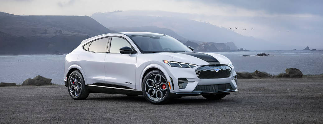 An external view of the 2026 Ford Mustang Mach-E equipped with the California Special package.