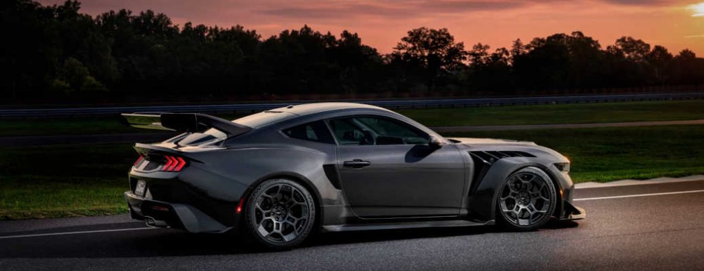 A side external view of the 2026 Ford Mustang GTD