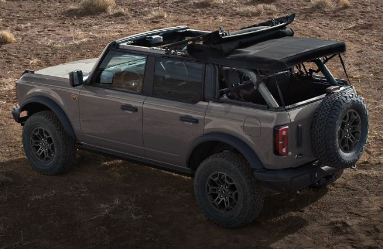 2026 Ford Bronco with soft roof rolled back