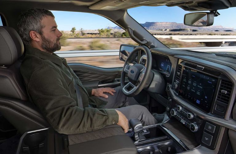 Ford F-150 front seats and dashboard