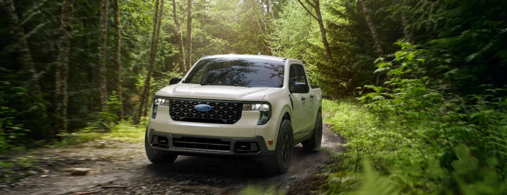 The 2026 Ford Maverick off-roading in the Georgia backwoods
