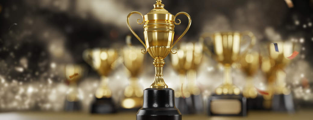 A graphic representing the awards and accolades that Akins Ford has won over the years.
