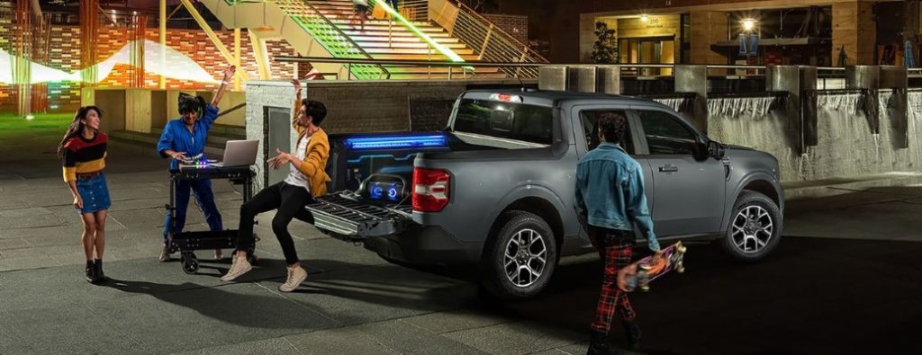 2026 Ford Maverick rear and side view