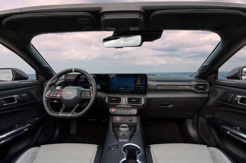 The cockpit of the 2027 Ford Mustang Dark Horse SC