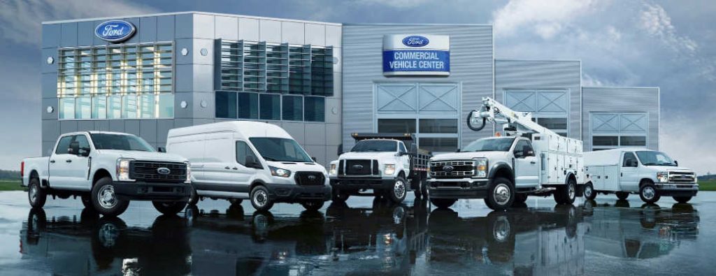 The lineup of Ford fleet vehicles that are available as part of the Ford Pro Advantage program.