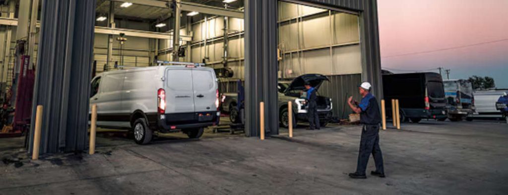 Ford Fleet vehicles being serviced for Fall near Atlanta, GA