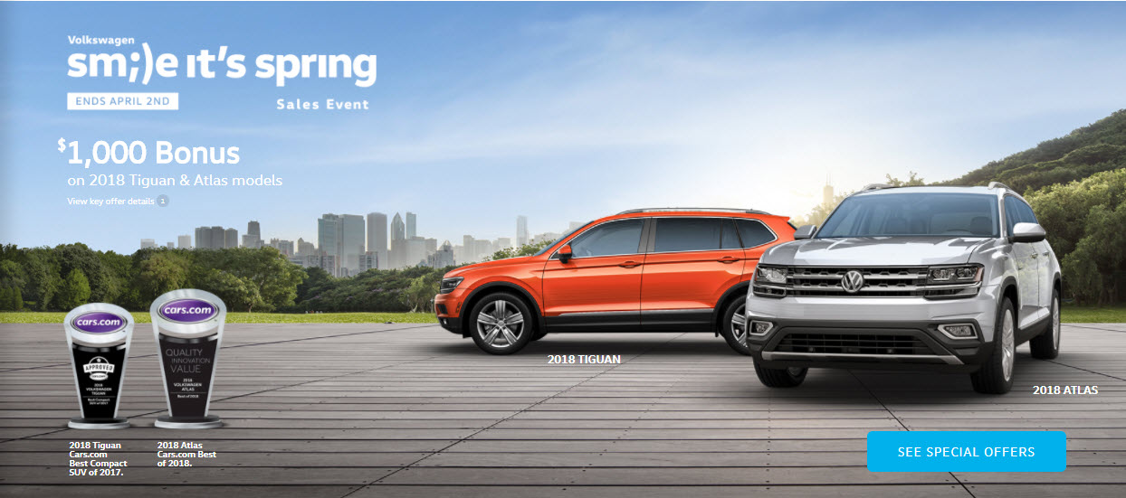 Volkswagen Smile Its Spring Sales Event in Elgin IL Elgin Volkswagen