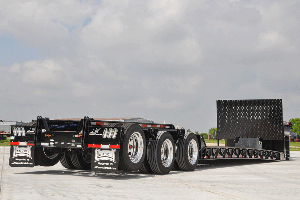 detachable landoll trailer or lowboy trailer
