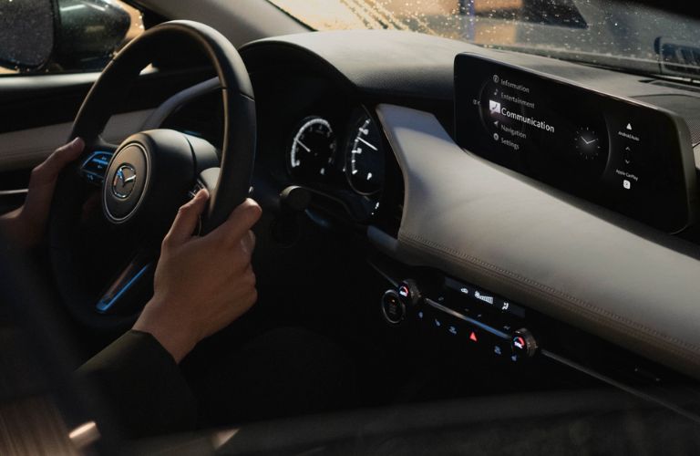 dashboard view of the 2025 Mazda3 Sedan