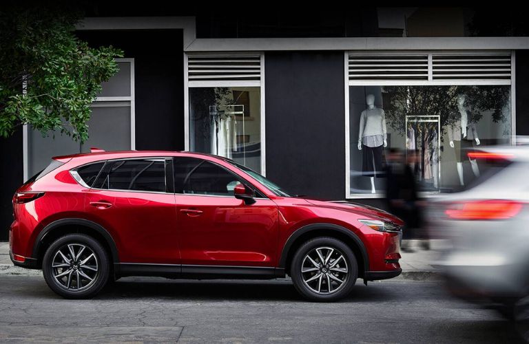 side view of a Mazda