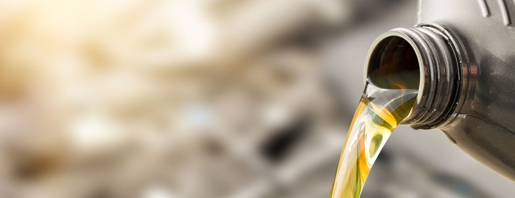 representative image of oil being poured