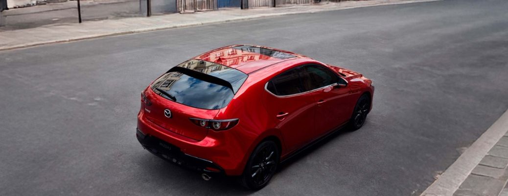 rear view of the 2025 Mazda3 Hatchback