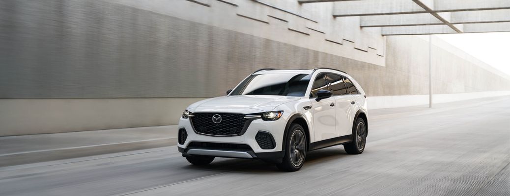 front view of the 2025 Mazda CX-70 PHEV