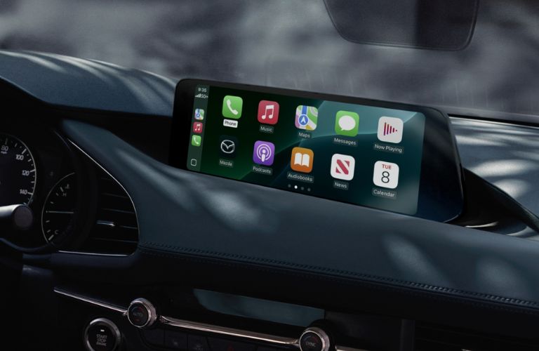 10.25-inch full-color center display in the 2025 Mazda3 Hatchback