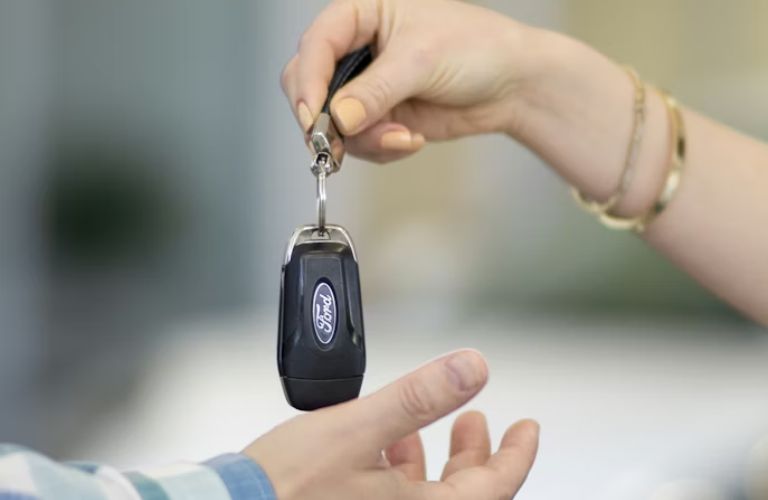 exchange of keys taking place