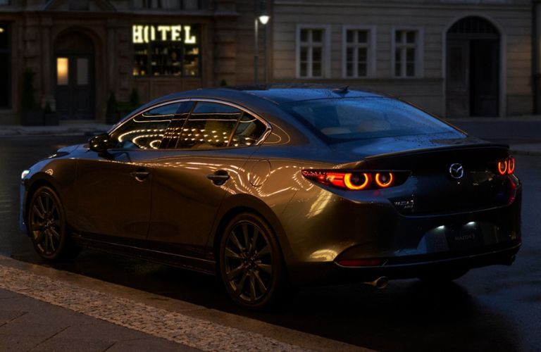 2026 Mazda3 Sedan side and back view