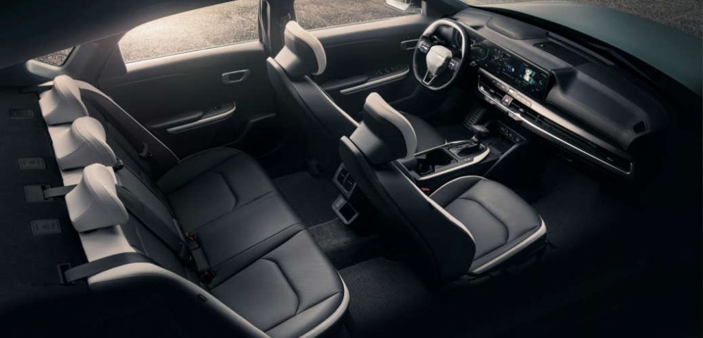 The spacious and comfortable interior of the 2025 Kia K4