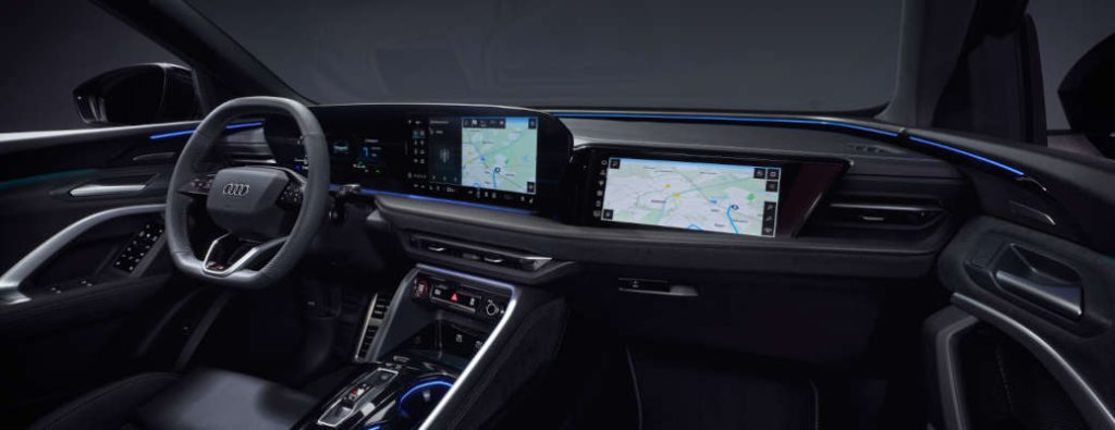 The expansive infotainment system, pictures here, is one of the top 10 features of the 2024 Audi Q5
