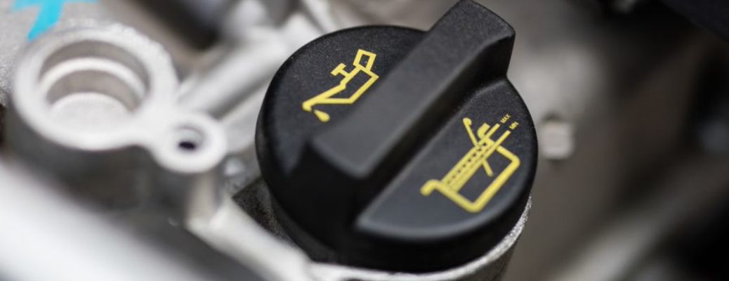 Oil cap of a car engine