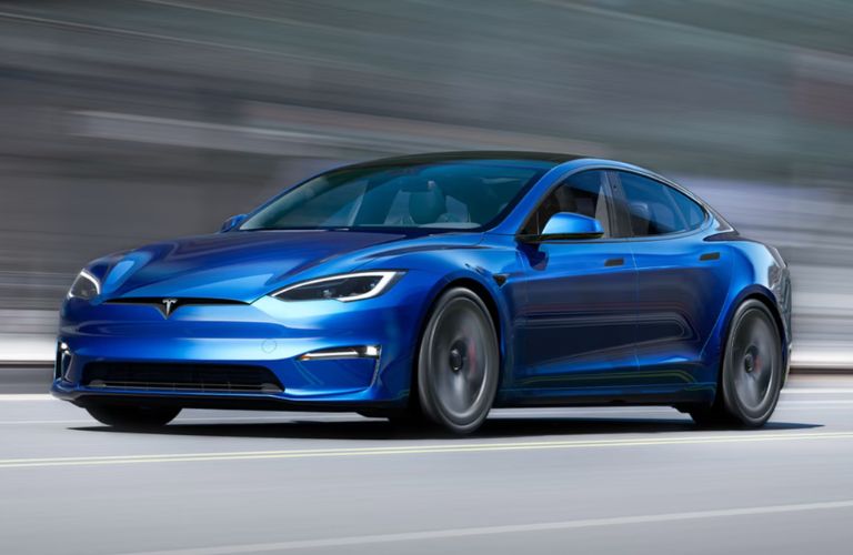 2019 Tesla Model S front and side view