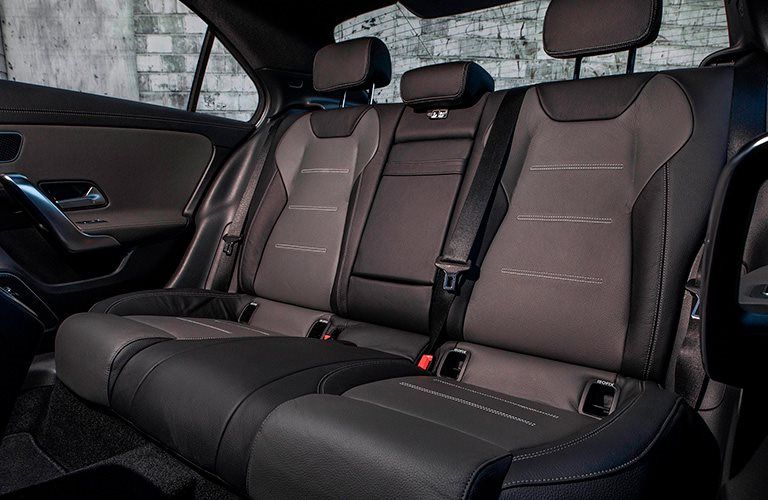 rear seat view of a Mercedes-Benz