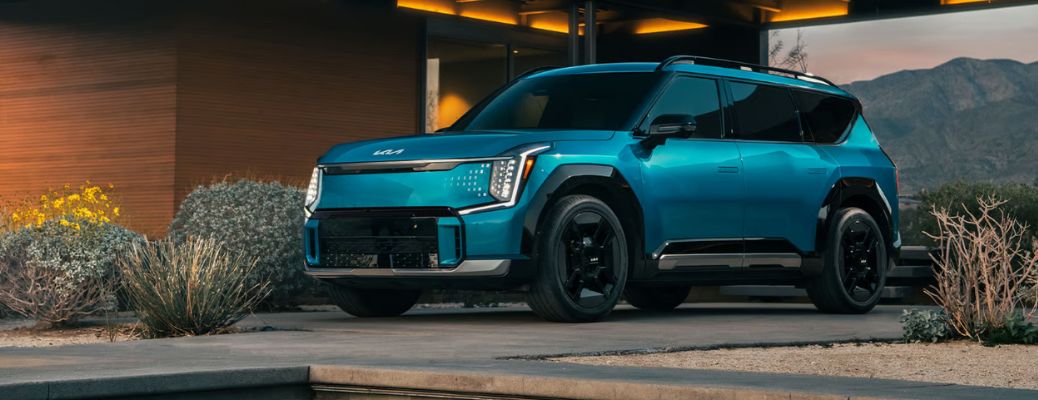 front and side view of the 2026 Kia EV9