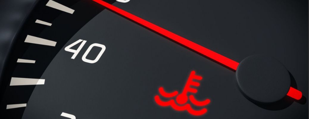 engine overheating dashboard warning light