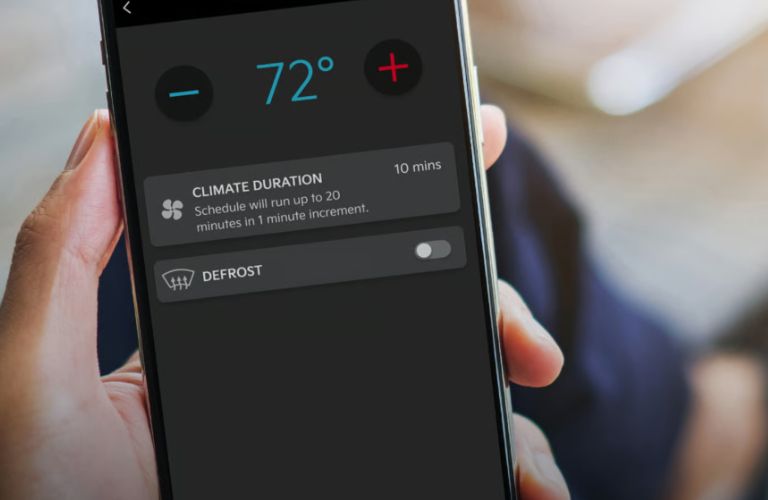 remote climate control in a phone